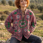 Mireya – Suzani İşlemeli Gül Kurusu Kadife Bohem Kadın Ceket