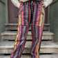 Bohemian Summer Black Patterned Trousers