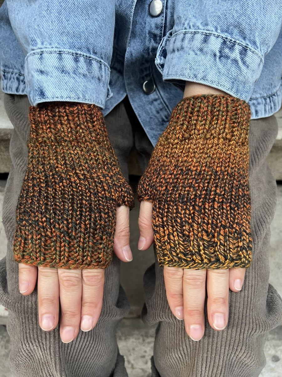 Bohem Kahve Yün Bere Eldiven Takımı