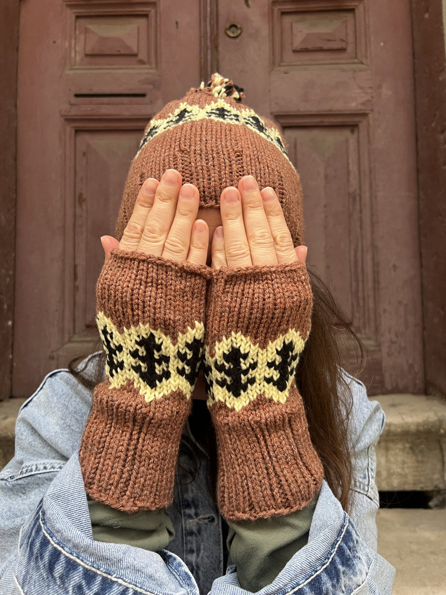 Bohem Kahve Bere Eldiven Takımı