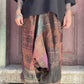 Nepal Patchwork Şalvar Pantolon – Mevsimlik, Kahve Tonları, Unisex