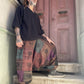Nepal Patchwork Şalvar – Mevsimlik, Kahve Tonları, Unisex