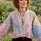 Mira Kantha – Çift Taraflı Pastel Patchwork Bohem Kadın Ceket