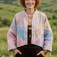 Mira Kantha – Çift Taraflı Pastel Patchwork Bohem Kadın Ceket