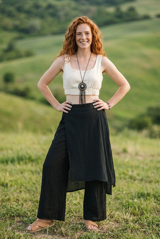 Bohemian Wide Leg Loose Women Trousers
