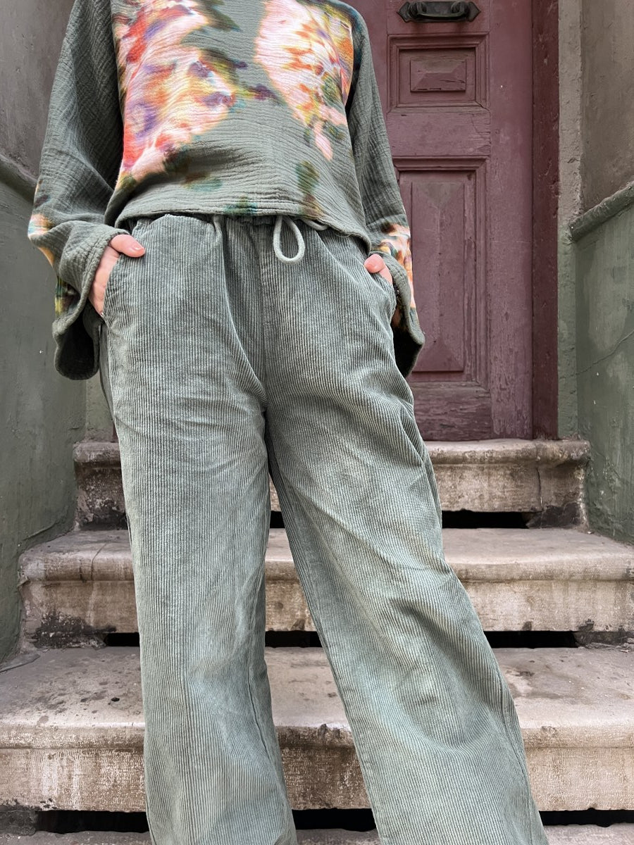 Cozy Kışlık Kadife Pantolon – Bel Lastikli, 3 Farklı Renk