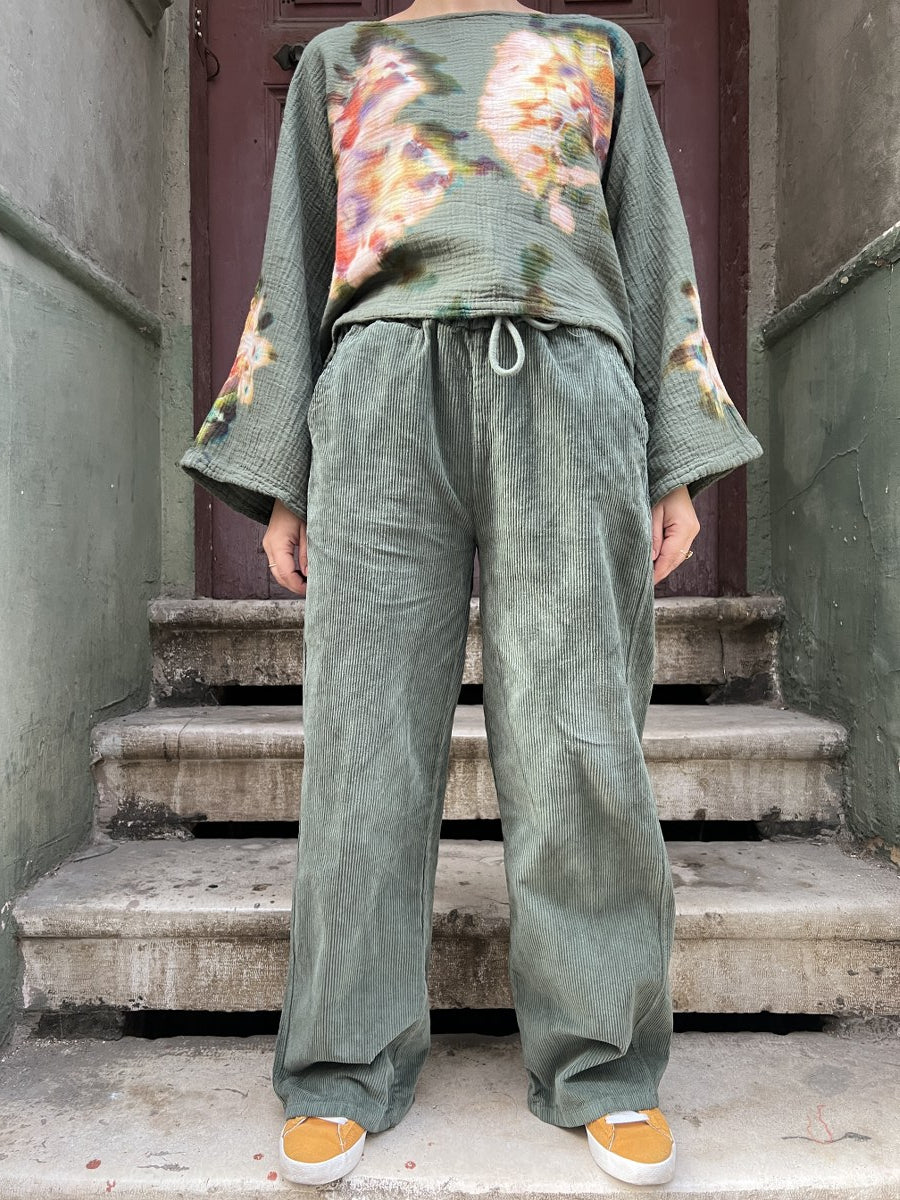 Cozy Kışlık Kadife Pantolon – Bel Lastikli, 3 Farklı Renk