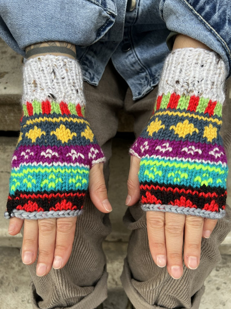 El Yapımı Bohem Bere ve Eldiven Takımı – Bej