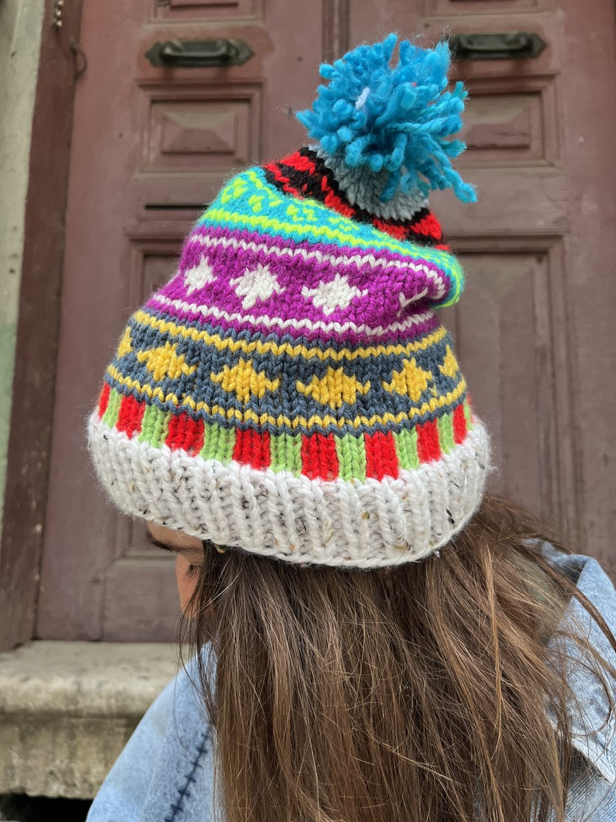 El Yapımı Bohem Bere ve Eldiven Takımı – Bej