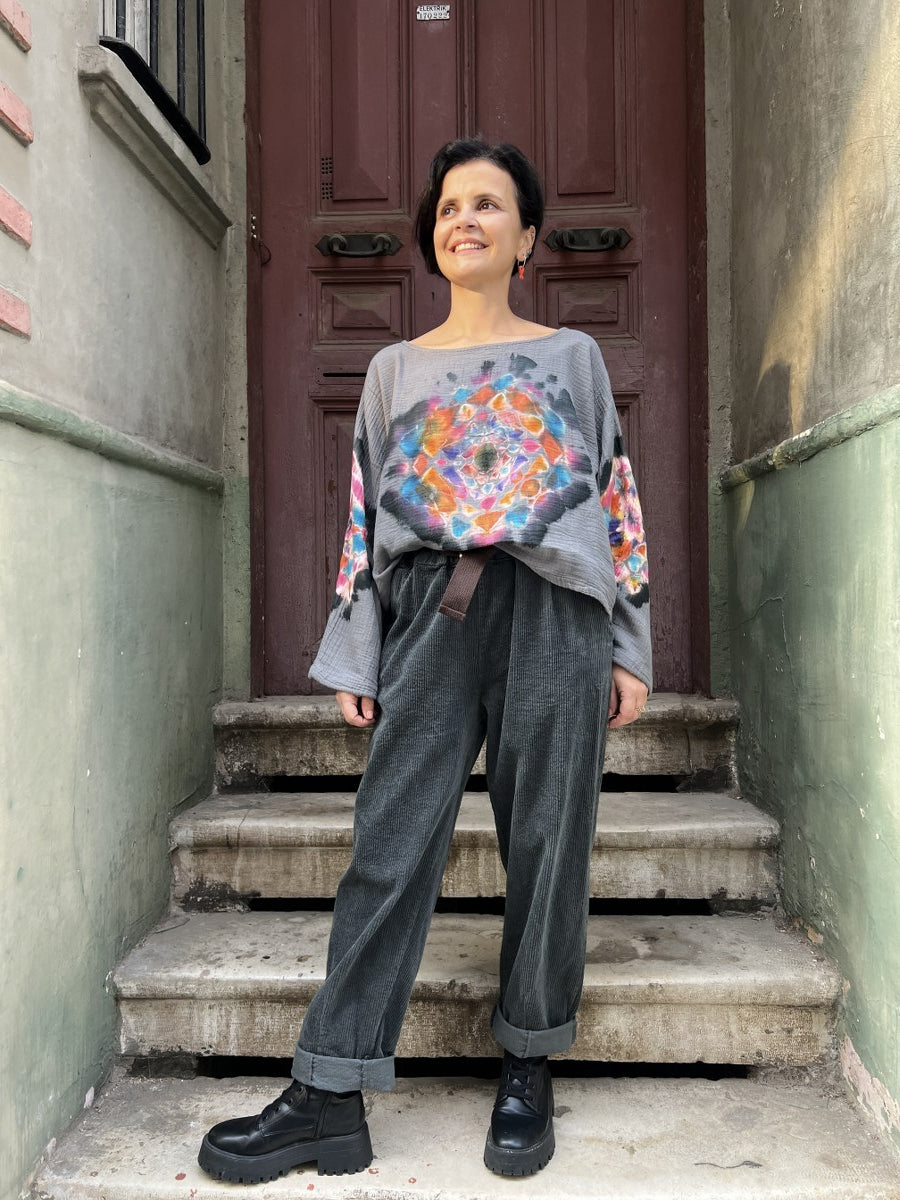 Kadın Batik Bluz Mandala