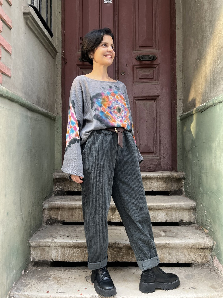 Kadın Batik Bluz Mandala