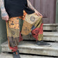 Unisex Nepal Patchwork Mantar Pantolon Şalvar