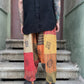 Unisex Nepal Patchwork Mantar Pantolon Şalvar