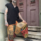 Unisex Nepal Patchwork Mantar Pantolon Şalvar