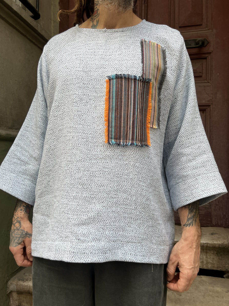 Skylor Tasarım Dokuma Erkek Bluz