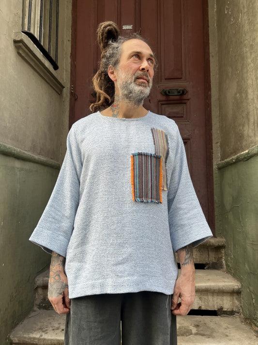 Skylor Tasarım Dokuma Erkek Bluz