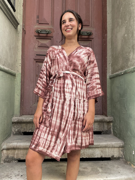 Mokka Batik Kimono