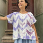 Bohem Mor Batik Bluz Tişört – %100 Pamuk
