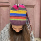 Bohemian Ethnic Patterned Lilac Beret