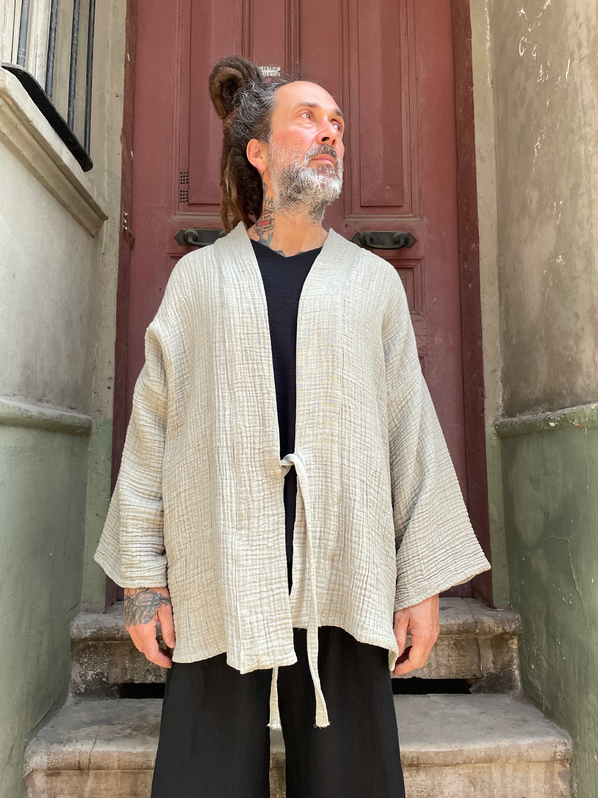 Muslin Erkek Kimono