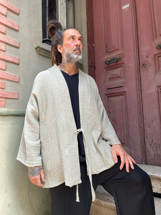 Muslin Erkek Kimono