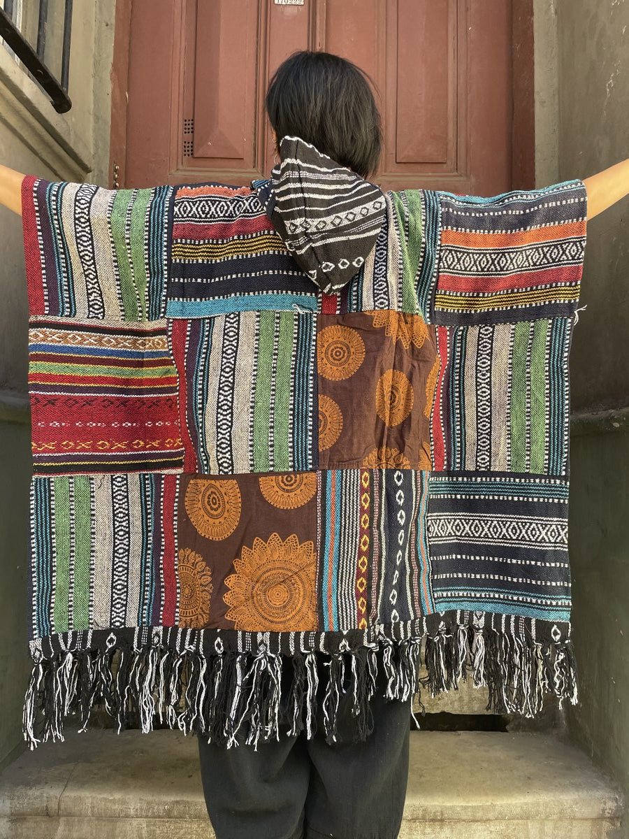 Unisex Nepal Patchwork Panço