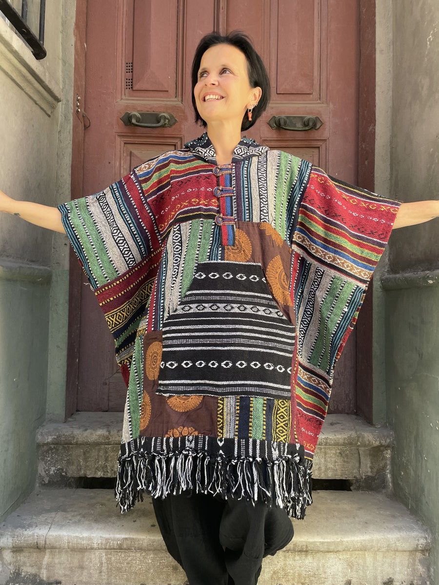 Unisex Nepal Patchwork Panço