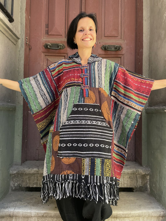 Unisex Nepal Patchwork Panço