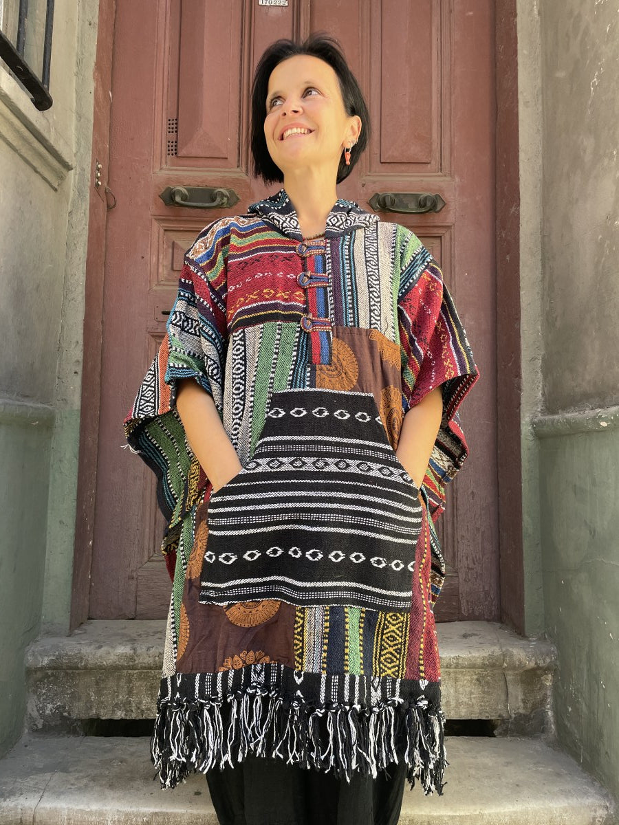 Unisex Nepal Patchwork Panço