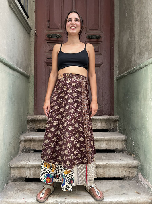 Nepal Çift Taraflı İpek Etek