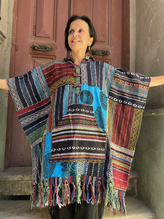 Unisex Nepal Patchwork Panço