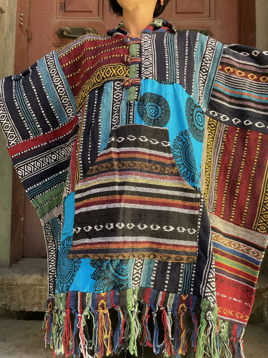 Unisex Nepal Patchwork Panço