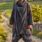 Unisex Nepal Mexican Patchwork Etnik Hırka Panço – Antrasit
