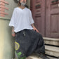 Unisex Nepal Mandala Desenli Şalvar Pantolon – Antrasit