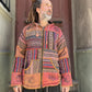 Nepal Patchwork Polar Astarlı Mont – Unisex, Kışlık, Kiremit