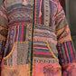 Nepal Patchwork Polar Astarlı Mont – Unisex, Kışlık, Kiremit
