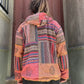 Nepal Patchwork Polar Astarlı Mont – Unisex, Kışlık, Kiremit