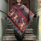 Bohemian Ethnic Rug Poncho