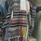 Unisex Nepal Gheri Geo Print Poncho