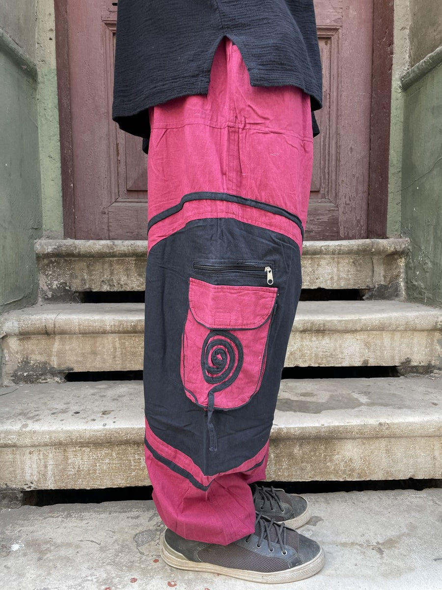 Unisex Nepal Pantolon – Lastikli Bel & Paça, Cepli