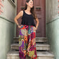 Unisex Nepal Renkli Kadın Yazlık Patchwork Şalvar Pantolon
