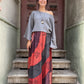 Nepal Patchwork Etek – El Yapımı, Renkli & Salaş Model