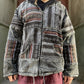 Nepal Kapüşonlu Patchwork Polar Mont
