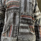 Nepal Kapüşonlu Patchwork Polar Mont