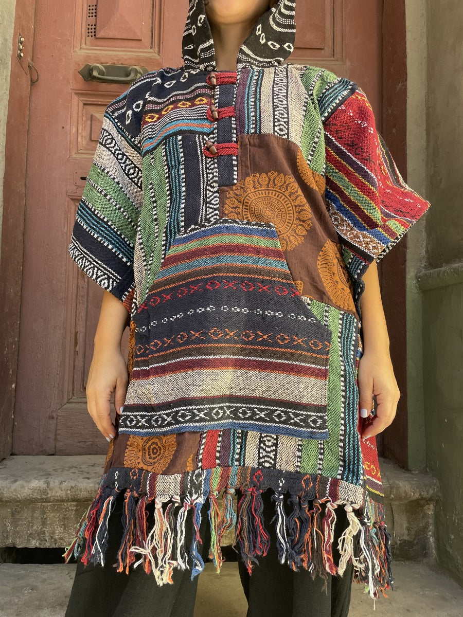 Unisex Nepal Patchwork Panço