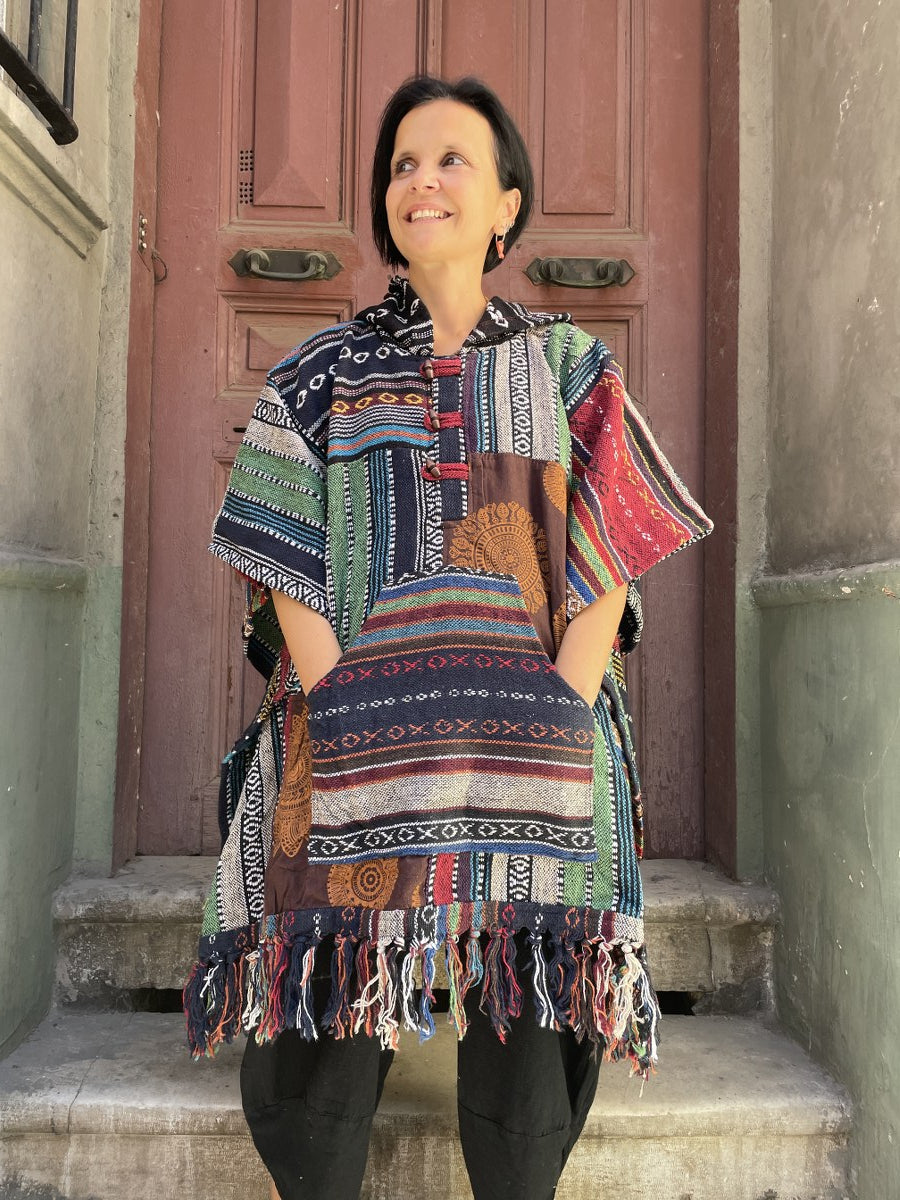 Unisex Nepal Patchwork Panço