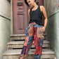 Unisex Nepal Kadın Patchwork Etnik Pantolon
