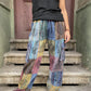 Unisex Nepal Kadın Patchwork Etnik Pantolon