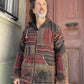 Nepal Kapüşonlu Patchwork İçi Polarlı Mont – Kahve, Unisex, Kışlık, Sıcacık