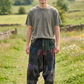 Unisex Nepal Patchwork Şalvar Pantolon – Antrasit Bordo, Salaş Tasarım